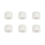 Satz von 6x ZALDA OV Weiß IP20 EDO777451 + 6x GARI LED INSERT 4,8W 4000K EDO777640, EDO Solutions