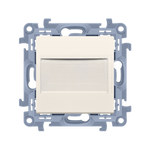 Blindverschluss des Rahmens (Modul) cremefarben Simon 10