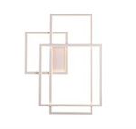 LED Geometrische Wandleuchte 45W 3000K 2700lm rechteckig weiß W0234 Maxlight