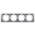 Rahmen 4-fach Sathl inox Kontakt Simon BMRC4/21