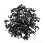 Kabelhalter FLOP fi10 schwarz Paket 100St. H.7008C Pawbol