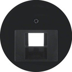 Zentralstück für UAE Steckdose R.1/R.3/R.Classic schwarz, glänzend 14072045 HAGER