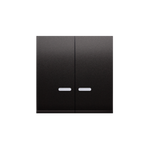 Serienwippe für Doppel- Treppenschalter und Doppel- Kreuzschalter 2fach anthrazit matt DKW9L/48