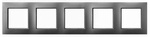 Rahmen 5-fach grau matt Ospel Aria R-5U/70