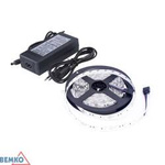LED-Band-Set + Netzteil 12V 24W DC 2835 300LED/5M IP65 neutral weiß Bemko