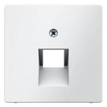 Zentralstück für UAE Steckdose Q.1/Q.3 polarweiß, samt 14076089 HAGER