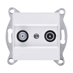 TV-SAT-Anschlussdose, weiß 264/01E EXEN