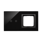 Touchpanel 2Module 2 horiontale Touchfelde und Platz für Simon 54 Modul Lava 54 Touch DSTR220/73