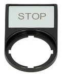 STOP-Etikett 50x30mm schwarz rechteckig 216494 Eaton