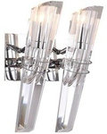 Wandleuchte King 2xG9 Kristall transparent chrom Maxlight