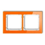 Doppelter Universalrahmen - Glasoptik (Rahmen: orange; Boden: weiß) orange 13-0-DRS-2