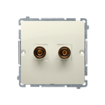 Lautsprecherdose beige Kontakt Simon BMGL2.02/12