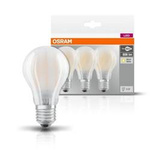 Satz von 3x LED Glühfaden E27 7W 2700K 806lm Osram