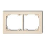 Doppelter Universalrahmen aus Kunststoff beige IP20 (Serie/Kategorie: DECO) 1DR-2