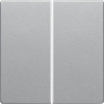 Taste 2fach Q.1/Q.3 alu samt, lackiert 85142124 HAGER