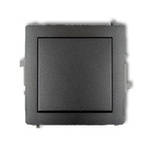 Einpoliger Schaltmechanismus graphit IP20, IP44, 10AX 250V~ (Serie/Kategorie: DECO) 11DWP-1