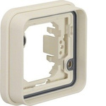 Rahmen 1f für UP-Montage, mit Dichtung, W.1, polarweiß matt 13283502 HAGER