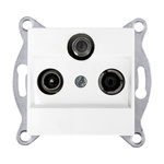 RTV-SAT Endsteckdose mit Filter Weiß 279/01E EXEN