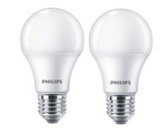 Set 2x CorePro LED A60 E27 8W =60W 4000K neutral 806lm Philips