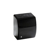 Spritzwassergeschützter Kreuzschalter, schwarz, IP44 KOALA 154-05 ViPlast