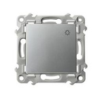 Schalter "Licht" SZAFIR Silber Ospel