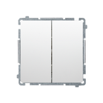 Serientaster-  Einsatz 16AX 250V weiß glänzend Kontakt Simon BMP2.01/11