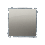 Treppenschalter 10AX 250V mit Aufdruck "Treppe" satin met. Kontakt Simon BMW6.01/29