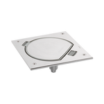 Bodendoseiensatz KSE IP66 mit Steckdose mit Erdnung und RJ45 Kat.5e Stahl Connect KSE25U/23/72