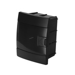 Unterputz 4-Modul-Schaltschrank schwarz rauch HOROZ