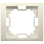 Rahmen 1-fach Neos beige matt vertikal und horizontal Kontakt Simon BMRC1/12