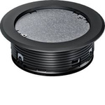 Leitungsauslass mit Blinddeckel für Bodenbelag Spannbereich >32mm tiefschwarz LAR02KB9005 hager