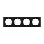 4fach Rahmen Schwarz Metallic K104/14E EXEN (Karell)