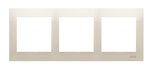 Rahmen 3fach für Hohlwanddose Gipskarton cremeweiß matt IP20/IP44 Kontakt Simon 54 Premium DRK3/41