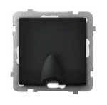 Kabelanschluss - Steckdose schwarz metallic Ospel Sonata GPPK-1R/m/33