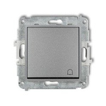 Schaltmechanismus NO Klingel  silber metallic IP20, IP44, 10AX 250V~ (Serie/Kategorie: MINI) 7MWP-4