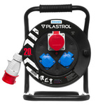 Stromverlängerungskabel; POWER LINE; SCHUKO; IP44; 2X16A/5p; H07RN-F; 5X1,5; 20m; SCHWARZ