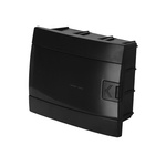 Unterputz-Verteilerschrank mit 8 Modulen schwarz rauch HOROZ