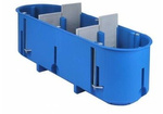 Installationsdose für Hohlwände, Gipskarton 3 x 60 mm, tief, 3-fach MULTIBOX Simet P3x60D