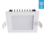 Einbaustrahler Weiß geschliffen Warmes Weiß 3000K 1400 lm LED SMD TH0750 14W 1200LM 3000K S.WH