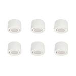 Satz von 6x ZALDA OV Weiß IP20 EDO777451 + 6x GARI LED INSERT 4,8W 4000K EDO777640, EDO Solutions