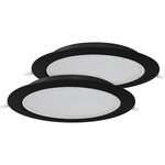 LED-Einbauleuchte AURA PRIZMA Doppelpack 2x18W schwarz 4200K  | 425.011.018 | HOROZ
