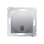 Wippe Klingel (Modul) rund silber matt Simon 54 Premium Kontakt Simon DDS1.01/43