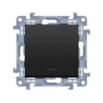 Einfachschalter mit LED-Beleuchtung (Modul) 10AX 250V matt schwarz