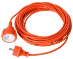 Garten-Verlängerungskabel 10m 2x1mm2 2000W orange Eco Light