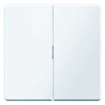 Wippe 2fach Q.1/Q.3 polarweiß, samt 16236089 HAGER