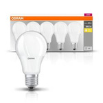 OSRAM LED BASE CLASSIC A60, E27, 8,5 W = 60 W, 2700 K, 5 Stück.