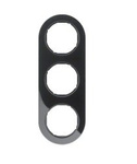 Rahmen 3fach Serie R.Classic schwarz, glänzend 10132045 HAGER
