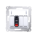 Lautsprecher Anschlussdose Modul-Einsätze 1fach Kontakt Simon 54 Premium DGL31.01/11
