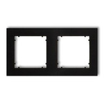 Doppelter Universalrahmen aus Kunststoff schwarz matt IP20 (Serie/Kategorie: MINI) 12MR-2