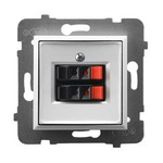 Lautsprecher Steckdose 2-fach weiss Ospel Aria GG-2U/m/00